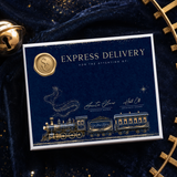 PRINTED RANGE - MAGNETIC BOX TOPPER - NORTH POLE EXPRESS - NAVY