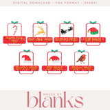 DIGITAL DOWNLOAD - GRACE'S WORLD - CHRISTMAS POSTAL STAMPS