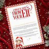 PRINTED RANGE - A4 ELF ARRIVAL - GLITTER EDITION - RED