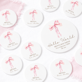 ACRYLIC - WHITE - CIRCLE MILESTONE DISCS (PACK OF 13)