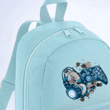 DTF TRANSFER - BLUE GAMER CONTROLLER (10CM) (BACKPACK)