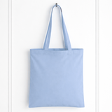 LONG HANDLE TOTE BAG - BLUE