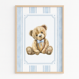 A3 PRINT - SIGNATURE TEDDY - BLUE
