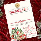 PRINTED RANGE - A4 NICE LIST CERTIFICATE - CANDY CANE LANE