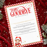 PRINTED RANGE - A4 GOODBYE - GLITTER EDITION - RED
