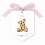 UV-DTF DECAL - SIGNATURE TEDDY - PINK