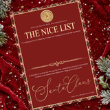 PRINTED RANGE - A4 NICE LIST CERTIFICATE - SIGNATURE TARTAN