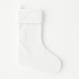 VELVET STOCKING - WHITE (SUITABLE FOR SUBLIMATION)