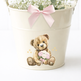 UV-DTF DECAL - PINK BEAR (FOR PLANT POTS)