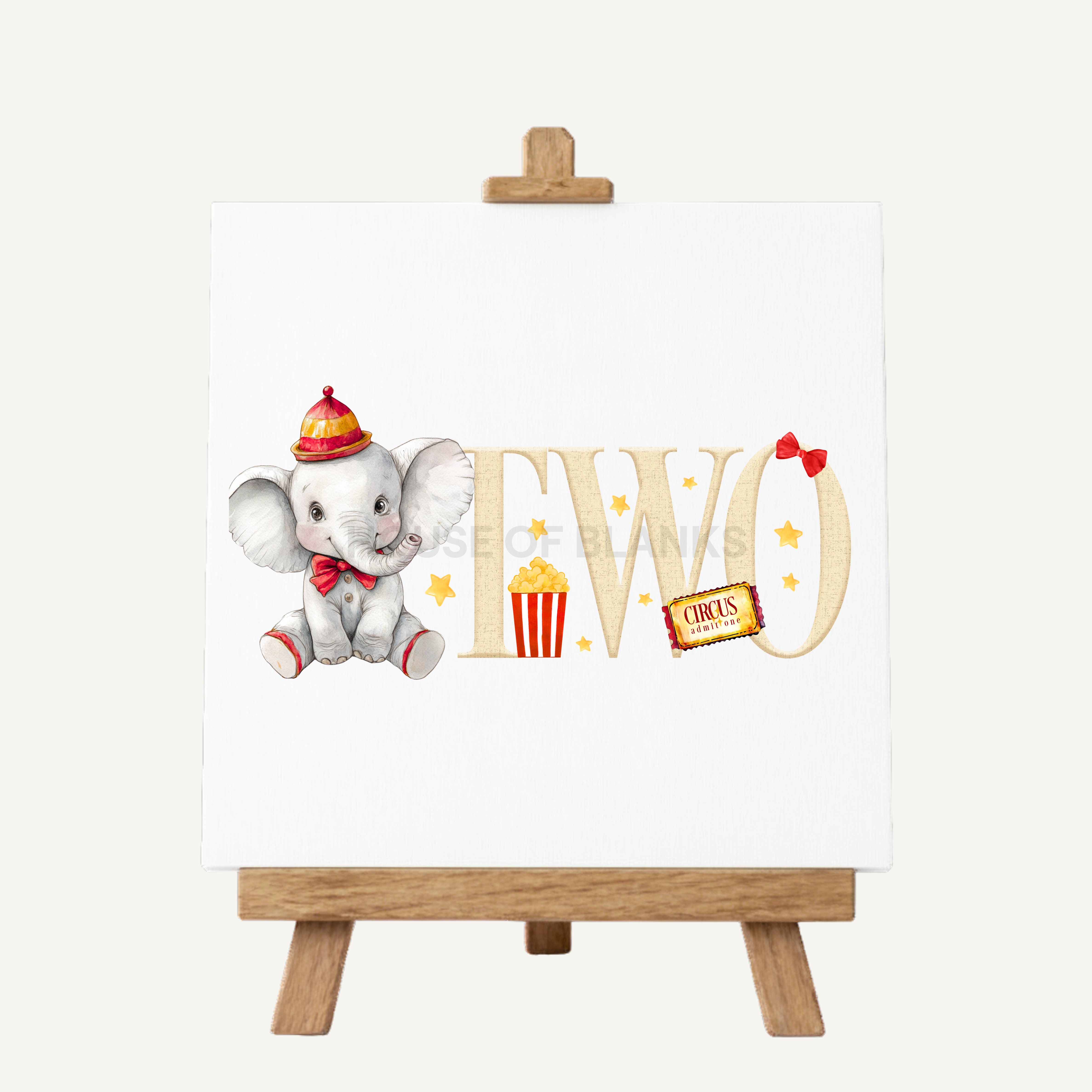 DTF TRANSFER - LITTLE CIRCUS ELEPHANT