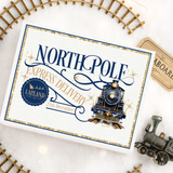 SOLVENT DECAL - MAGNETIC BOX - EXPRESS TRAIN - NAVY