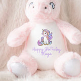 DTF TRANSFER - SITTING UNICORN (5.5CM) (MUMBLES)