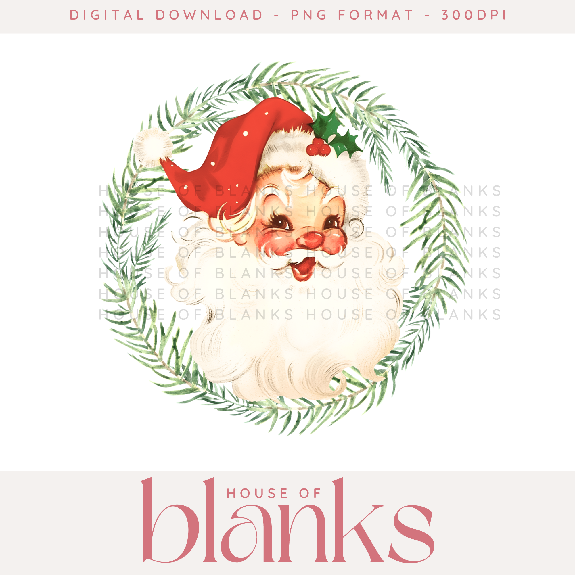 DIGITAL DOWNLOAD: SANTA WREATH