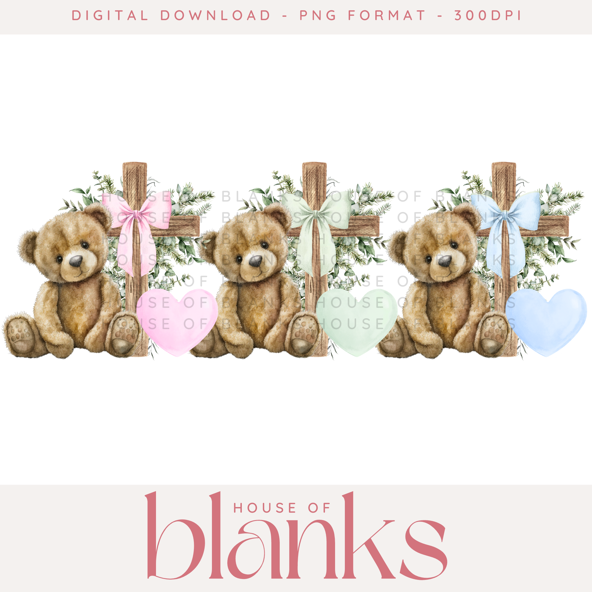 DIGITAL DOWNLOAD: CHRISTENING BEARS