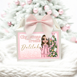 SOLVENT PRINTED TREAT BOX LABEL - MAKE UP DOLLY