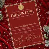 PRINTED RANGE - A4 C*NT LIST - SIGNATURE TARTAN