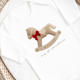 CUSTOM DTF TRANSFER: CHRISTMAS - SITCHED ROCKING HORSE