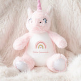 DTF TRANSFER - PASTEL PINK RAINBOW (5.5CM) (MUMBLES)