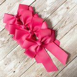 4’’ HAIR BOW - CAMELLIA ROSE