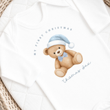CUSTOM DTF TRANSFER: CHRISTMAS - BLUE TEDDY