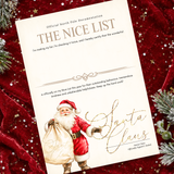PRINTED RANGE - A4 NICE LIST CERTIFICATE - SANTA'S SACK