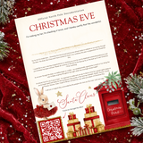 PRINTED RANGE - A4 CHRISTMAS EVE LETTER - ENVELOPE BUNNY