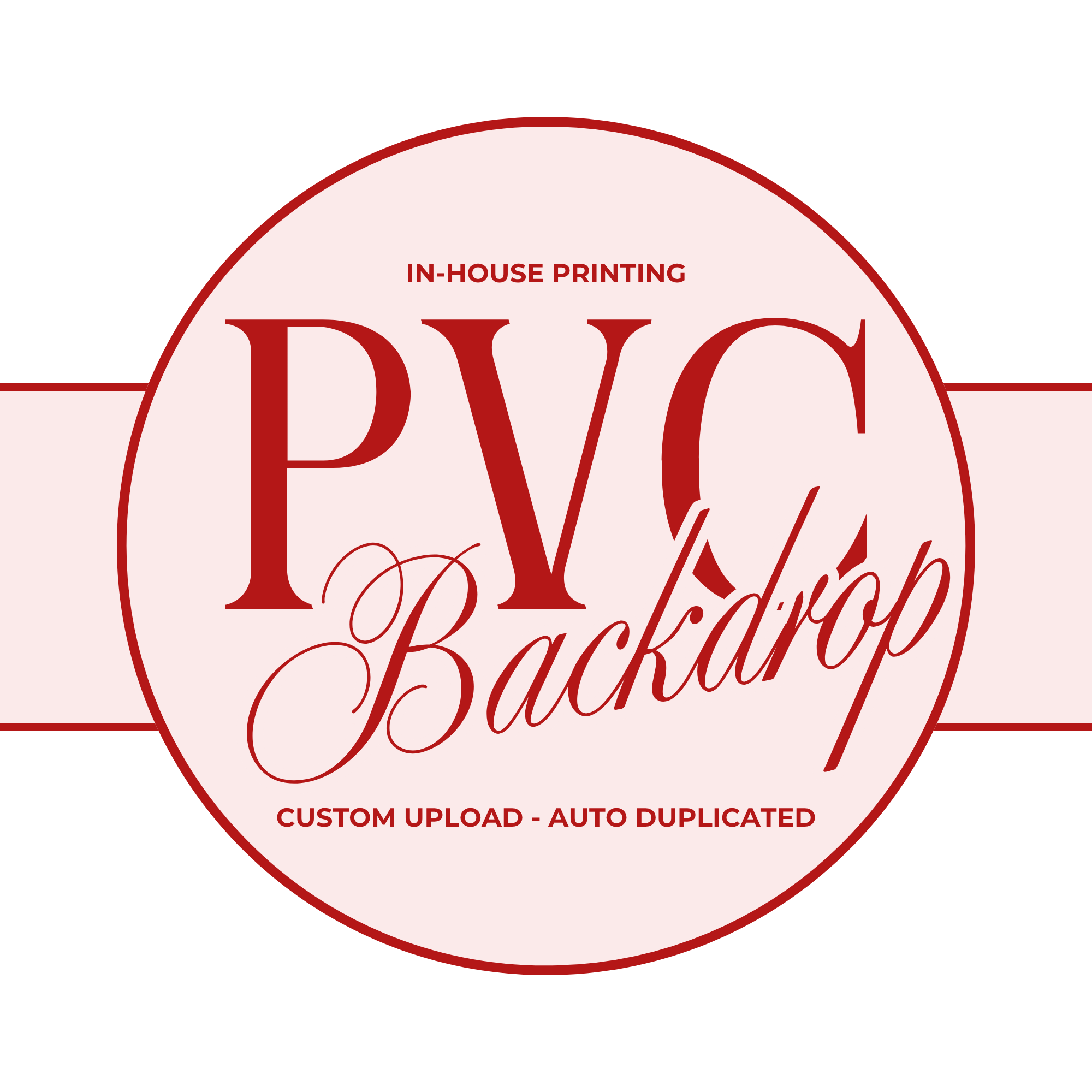 Cusatom Backdrop PVC LOGO BACKDROP - CUSTOM UPLOAD – House of Blanks