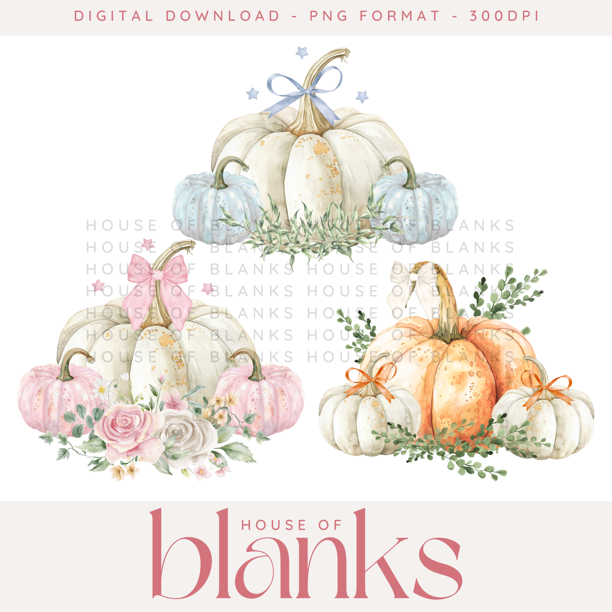 DIGITAL DOWNLOAD: PASTEL PUMPKINS