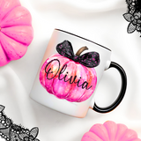 CUSTOM UV-DTF DECAL - IRIDESCENT PUMPKIN - PINK