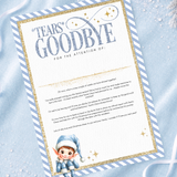 PRINTED RANGE - A4 GOODBYE - GLITTER EDITION - BLUE