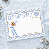 PRINTED RANGE - MAGNETIC BOX TOPPER - ELF ARRIVAL - GLITTER EDITION - BLUE