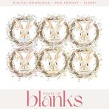 DIGITAL DOWNLOAD: DELICATE BUNNY WREATHS