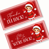 PRINTED BANNER - GINGHAM ELF