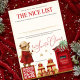 PRINTED RANGE - A4 NICE LIST CERTIFICATE - ENVELOPE BEAR