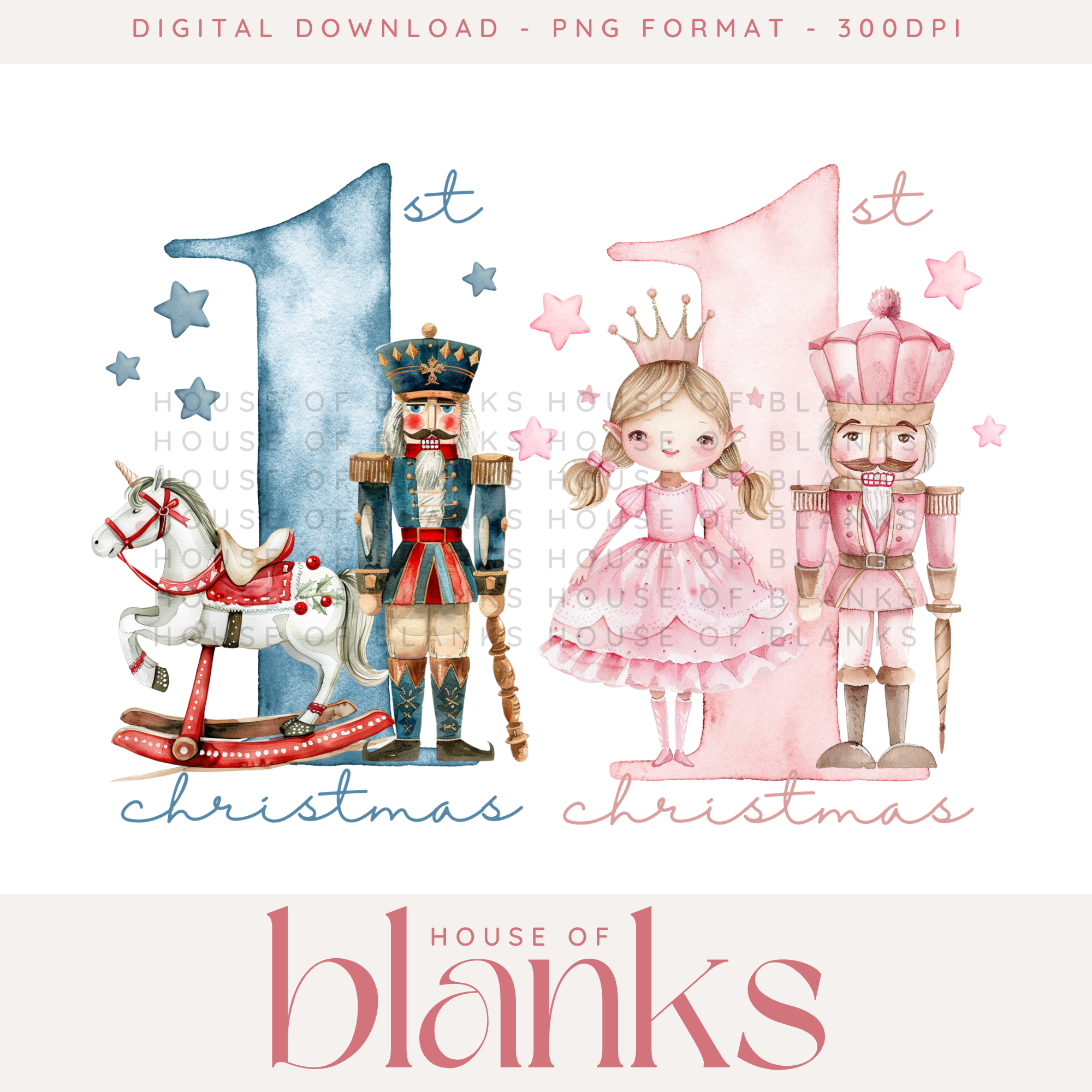 DIGITAL DOWNLOAD: 1ST CHRISTMAS NUTCRACKERS