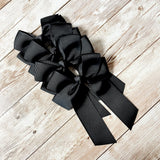 4’’ HAIR BOW - BLACK