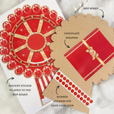 XL FERRIS WHEEL ADVENT KIT (MDF BOARD, STICKER, CHOCOLATE WRAPPER & MINI NUMBER STICKERS)