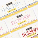 CUSTOM PRINTED RANGE - BANNER - BACK TO SCHOOL - PENCILS