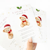 ACRYLIC - WHITE - LITTLE SANTA TEDDY