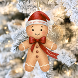 ACRYLIC - WHITE - HANGING GINGERBREAD MAN