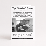 CUSTOM PRINT - OVERSIZED CARD - NEWSPAPER