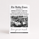 CUSTOM PRINT - OVERSIZED CARD - NEWSPAPER