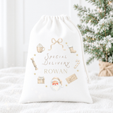 CUSTOM DTF TRANSFER: CHRISTMAS - SPECIAL DELIVERY WREATH - BEIGE