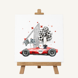 DTF TRANSFER - RED RACE CAR