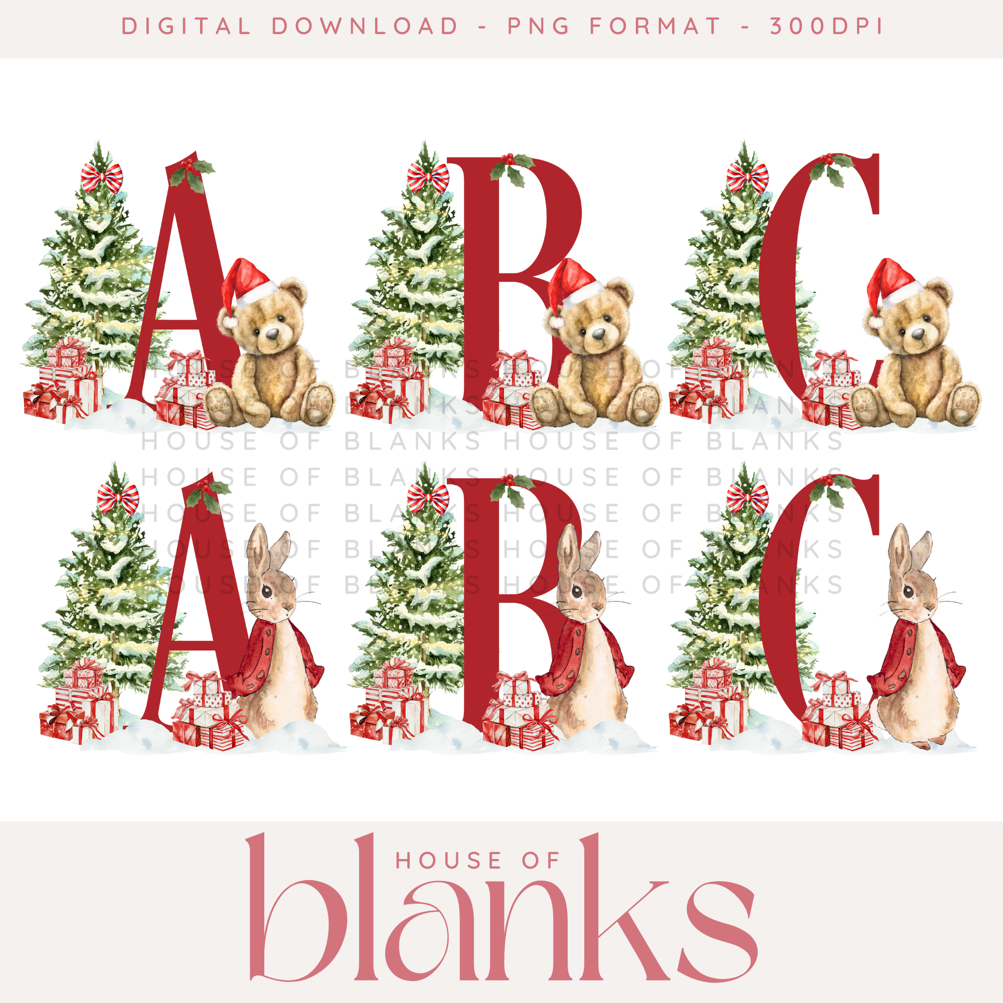 DIGITAL DOWNLOAD: CHRISTMAS A-Z (FLOPSY & BEAR)