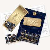 PRINTED RANGE - CHRISTMAS STORY - NORTH POLE EXPRESS & GOLDEN TICKET - NAVY