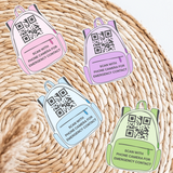 CUSTOM UV-DTF DECAL - BACKPACK QR CODE (SCAN FOR PHONE NUMBER)
