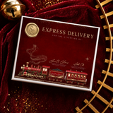 PRINTED RANGE - MAGNETIC BOX TOPPER - NORTH POLE EXPRESS - DEEP RED