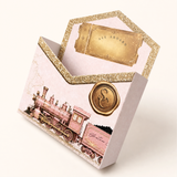 PRINTED ENVELOPE BOX - NORTH POLE EXPRESS - PINK