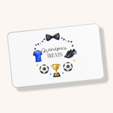 UV-DTF DECAL - FATHER'S DAY - WREATH - FOOTBALL (BLUE)